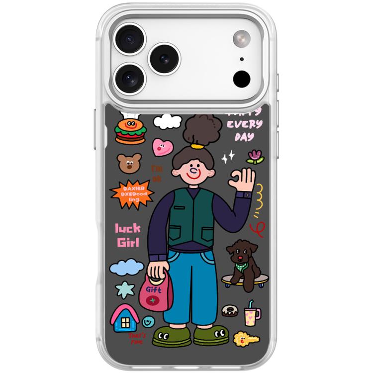 For iPhone 17 Pro American Girl Pattern Magnetic Phone Case