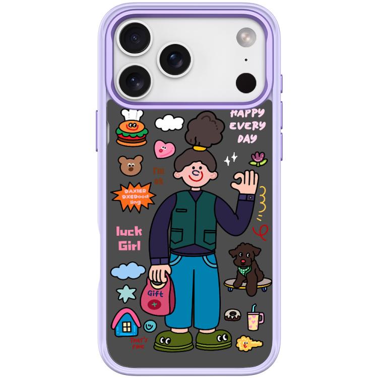 For iPhone 17 Pro American Girl Pattern Magnetic Phone Case