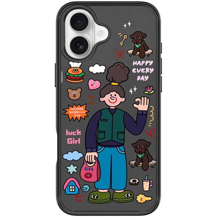 For iPhone 17 American Girl Pattern Magnetic Phone Case