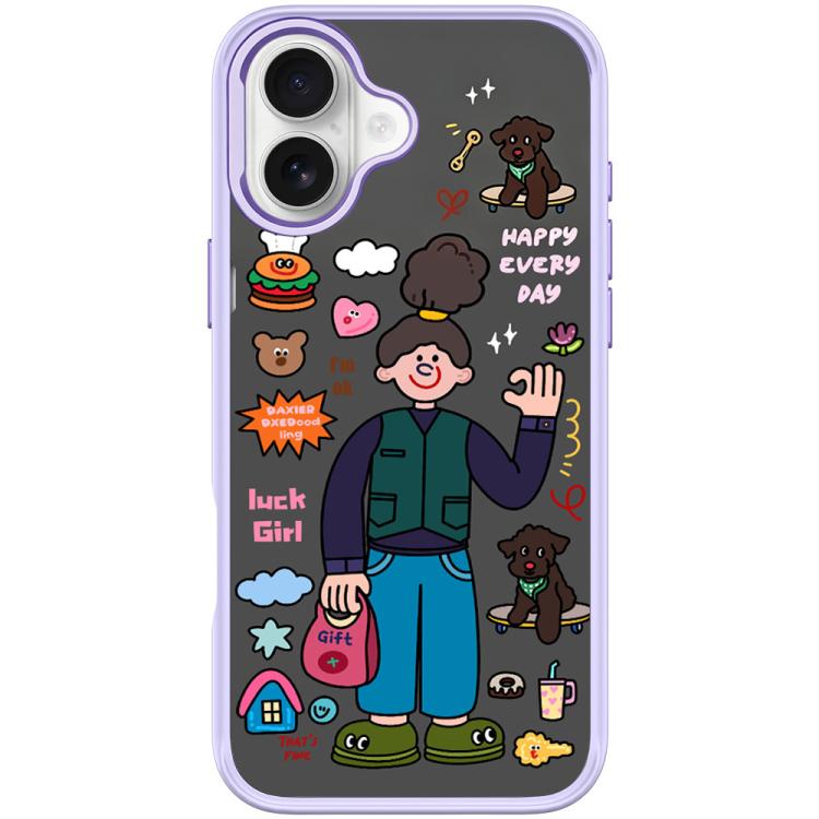 For iPhone 16 Plus American Girl Pattern Magnetic Phone Case