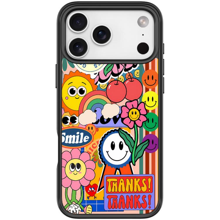 For iPhone 17 Pro Max Thanks Sunflower Pattern Magnetic Phone Case