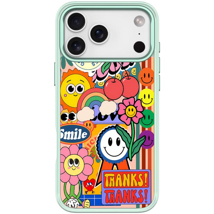 For iPhone 17 Pro Max Thanks Sunflower Pattern Magnetic Phone Case