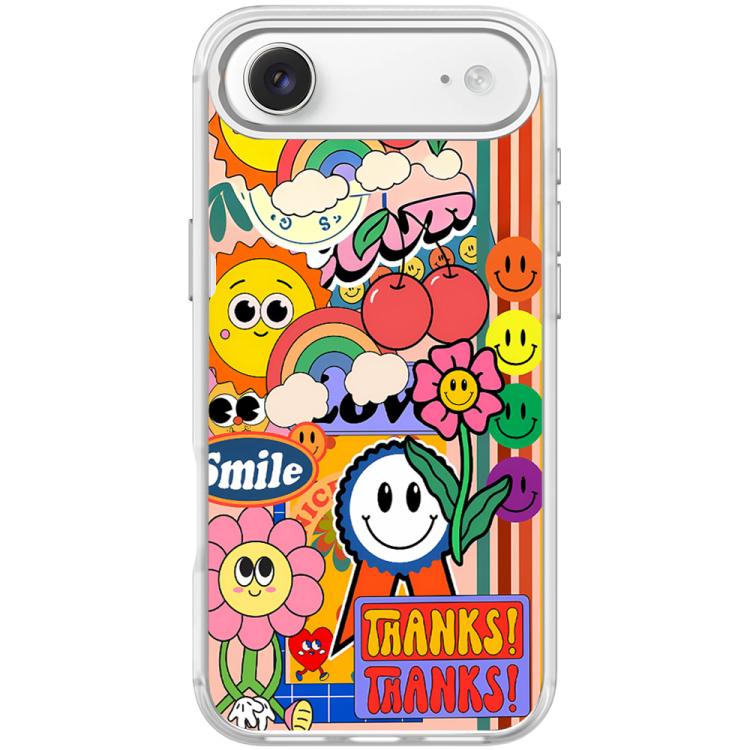 For iPhone Air Thanks Sunflower Pattern Magnetic Phone Case