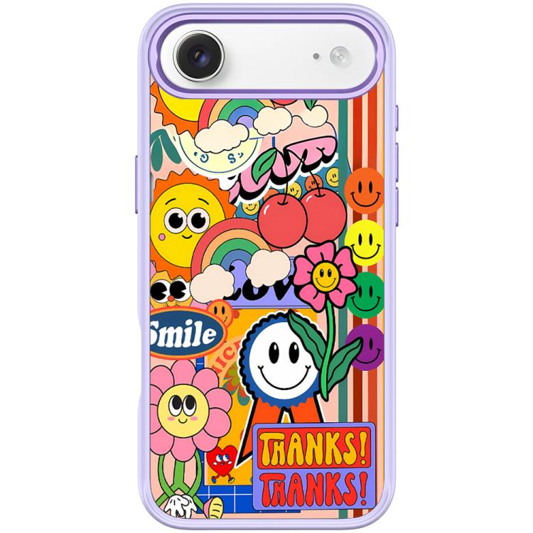 For iPhone Air Thanks Sunflower Pattern Magnetic Phone Case