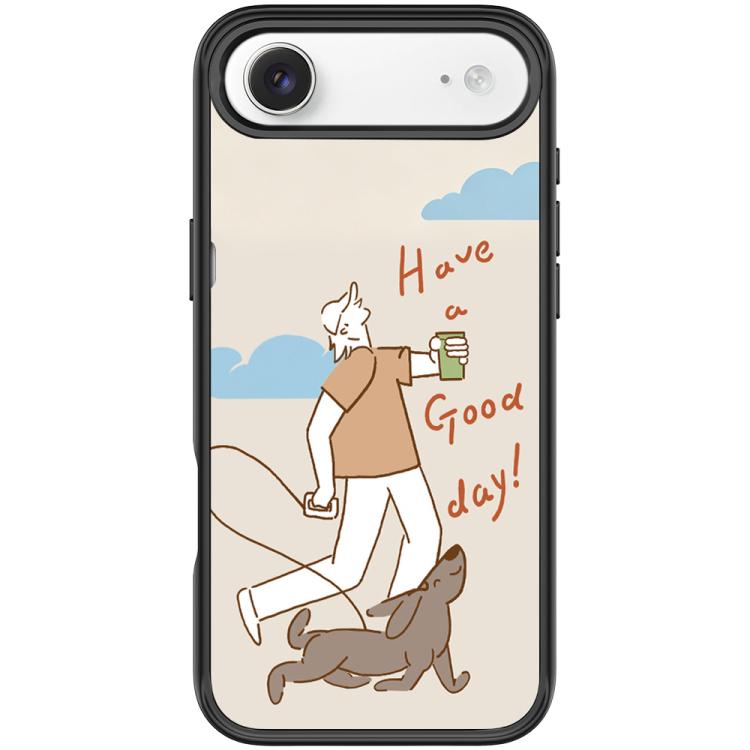 For iPhone Air Walking Dog Pattern Magnetic Phone Case