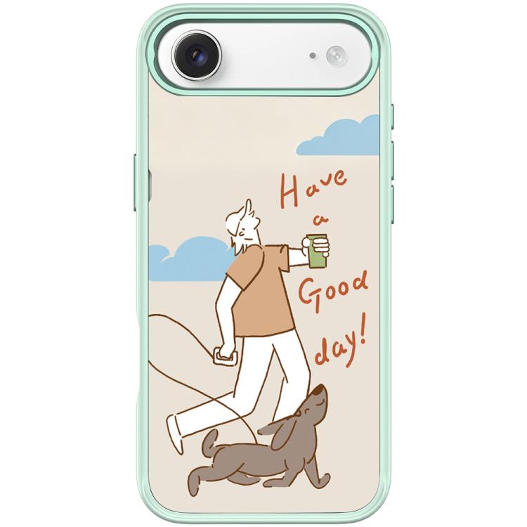 For iPhone Air Walking Dog Pattern Magnetic Phone Case