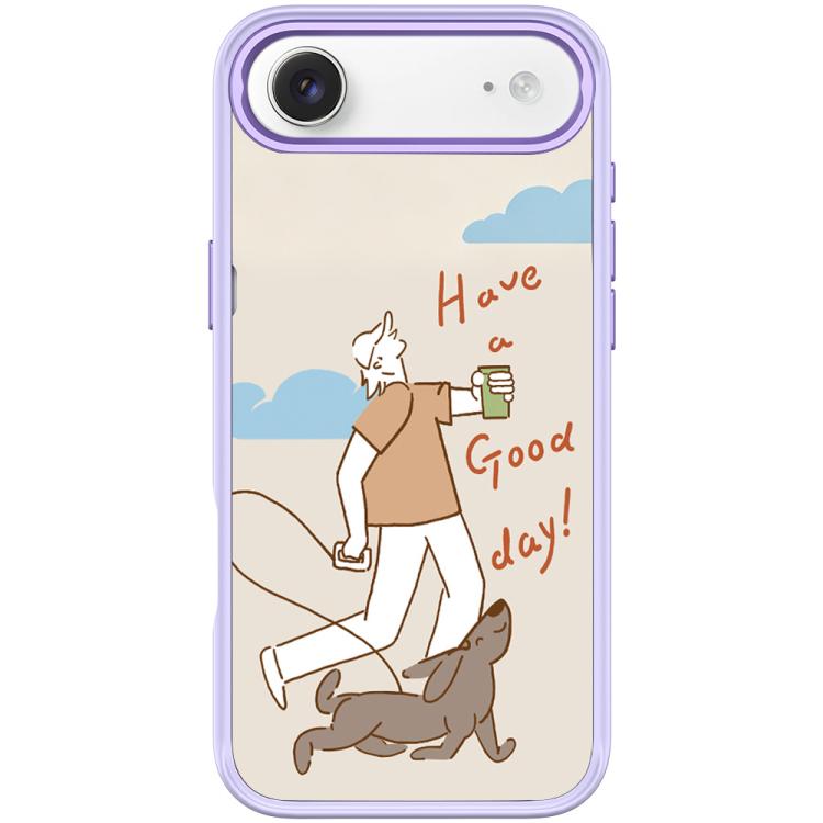 For iPhone Air Walking Dog Pattern Magnetic Phone Case