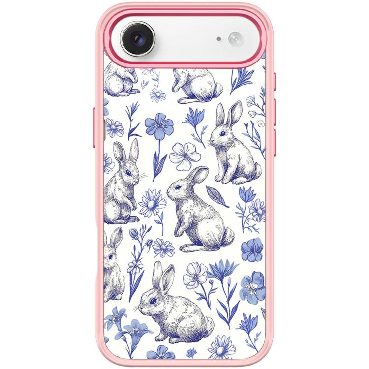 For iPhone Air Adorable Sketch Rabbit Pattern Magnetic Phone Case