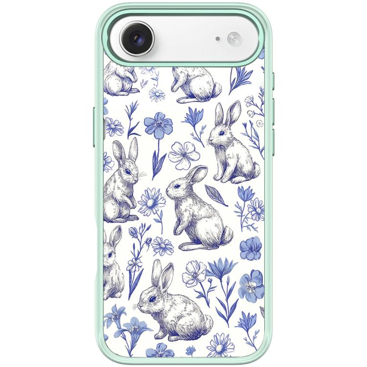 For iPhone Air Adorable Sketch Rabbit Pattern Magnetic Phone Case