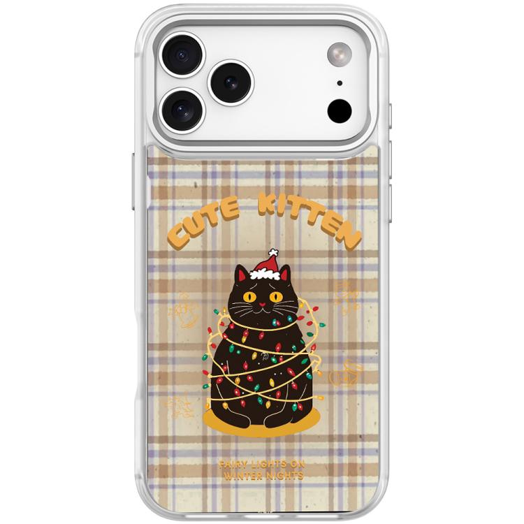 For iPhone 17 Pro Max Christmas Cat Pattern Magnetic Phone Case