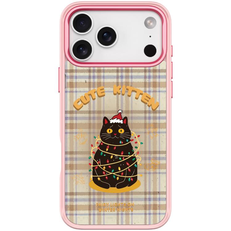 For iPhone 17 Pro Max Christmas Cat Pattern Magnetic Phone Case