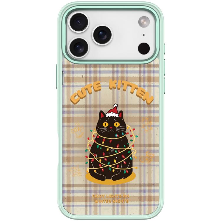For iPhone 17 Pro Max Christmas Cat Pattern Magnetic Phone Case