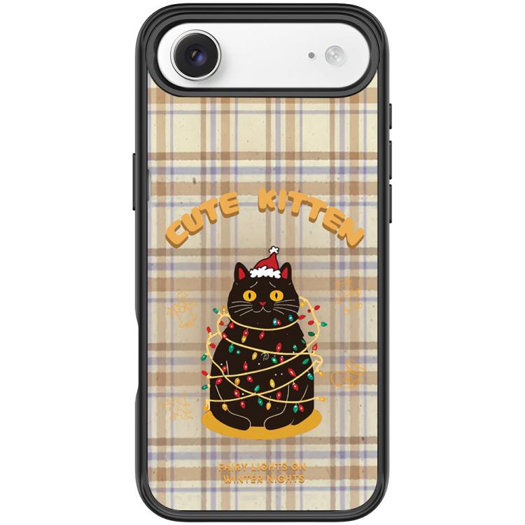For iPhone Air Christmas Cat Pattern Magnetic Phone Case
