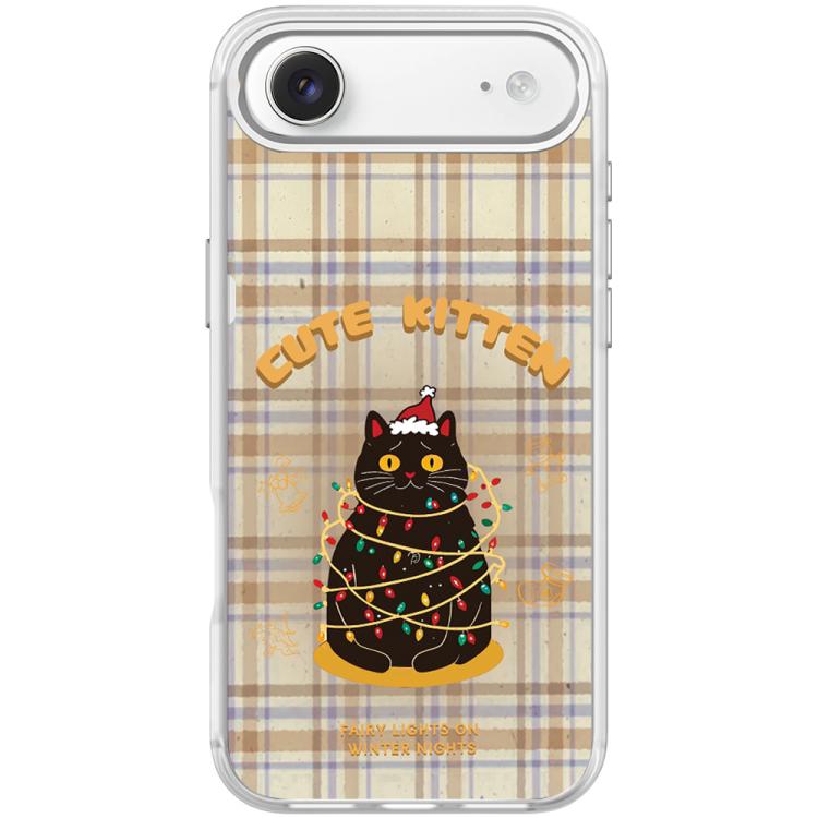 For iPhone Air Christmas Cat Pattern Magnetic Phone Case