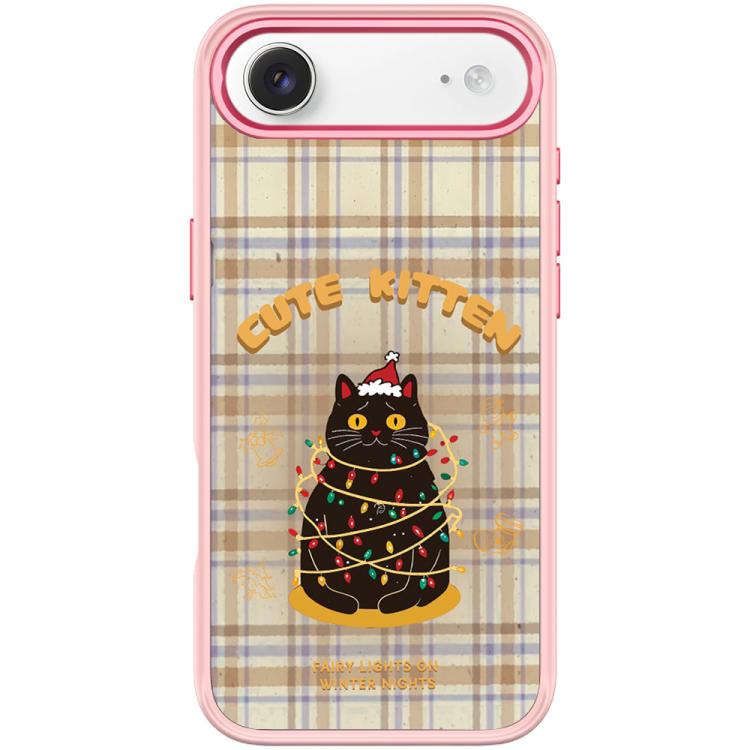 For iPhone Air Christmas Cat Pattern Magnetic Phone Case