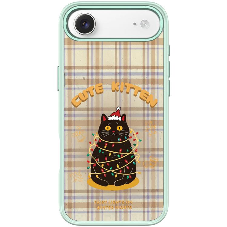 For iPhone Air Christmas Cat Pattern Magnetic Phone Case