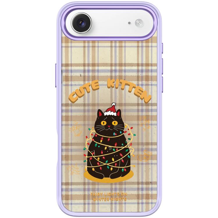 For iPhone Air Christmas Cat Pattern Magnetic Phone Case