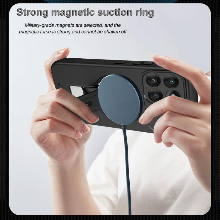 For Motorola Edge 60 Fusion Skin Feel MagSafe Phone Case with Holder