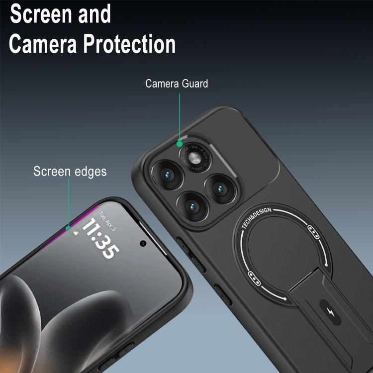For Motorola Edge 60 Fusion Skin Feel MagSafe Phone Case with Holder