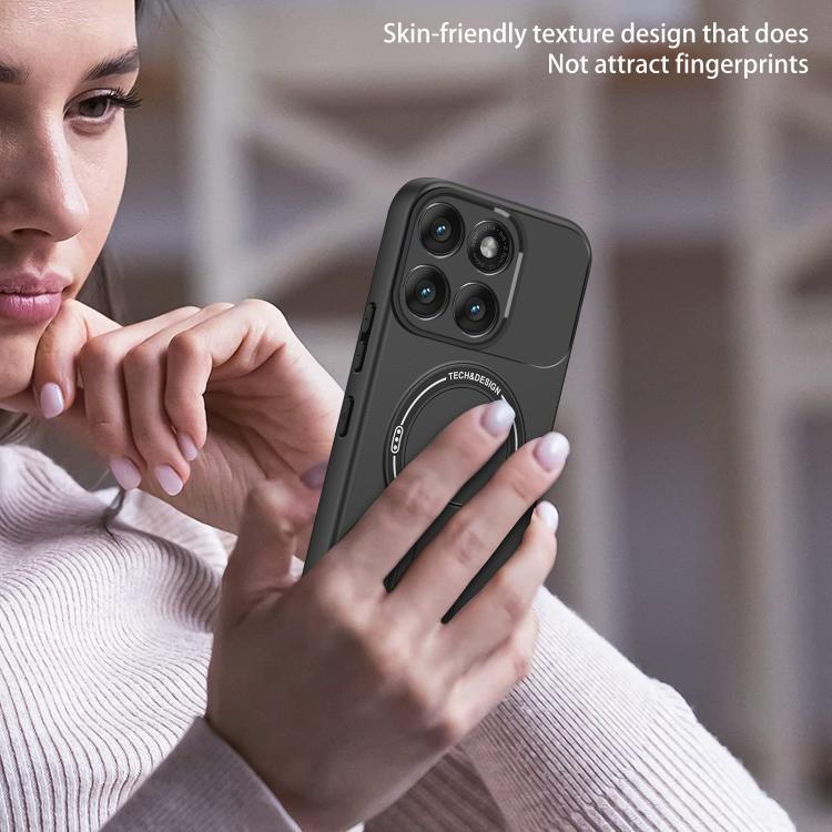 For Motorola Edge 60 Fusion Skin Feel MagSafe Phone Case with Holder