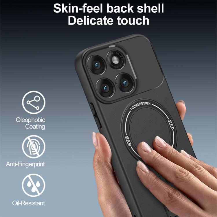 For Motorola Edge 60 Fusion Skin Feel MagSafe Phone Case with Holder