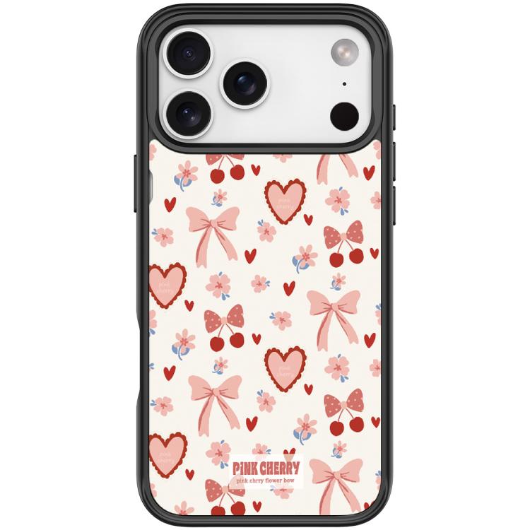 For iPhone 17 Pro Max Pink Lover Pattern Magnetic Phone Case