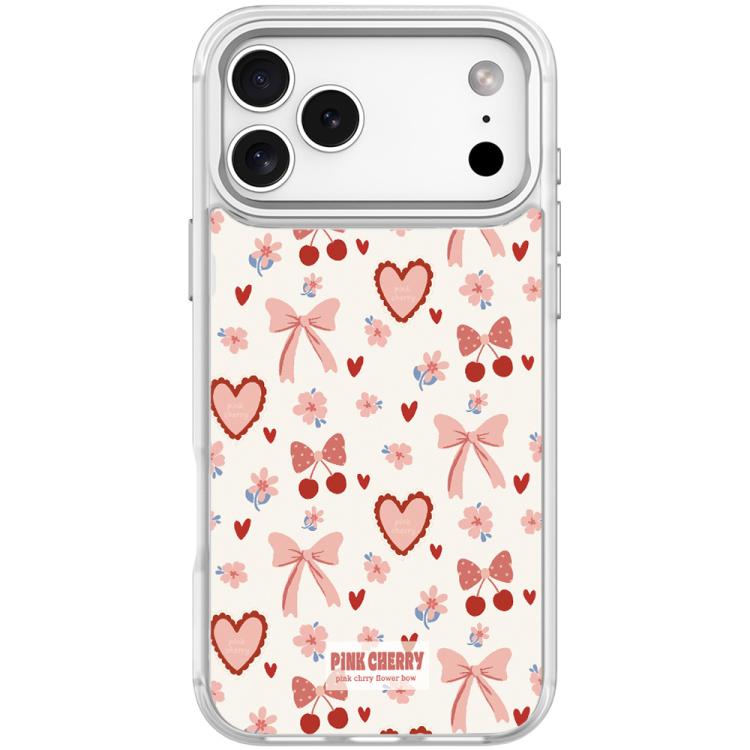 For iPhone 17 Pro Pink Lover Pattern Magnetic Phone Case