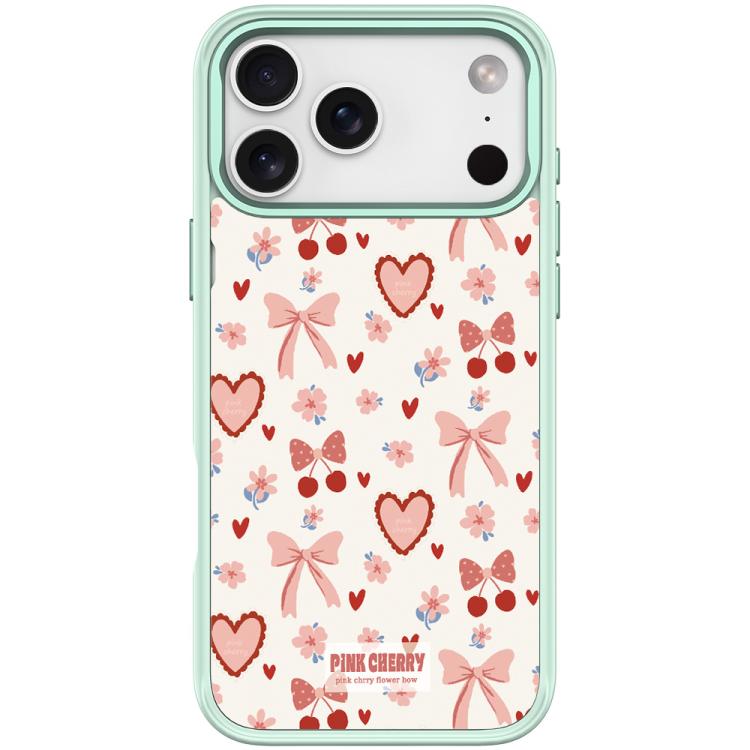 For iPhone 17 Pro Pink Lover Pattern Magnetic Phone Case