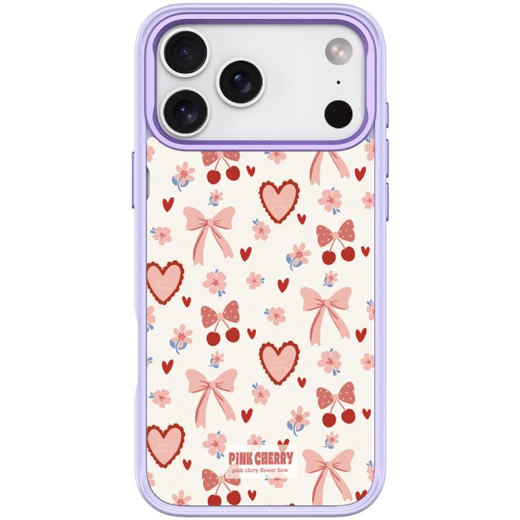 For iPhone 17 Pro Pink Lover Pattern Magnetic Phone Case