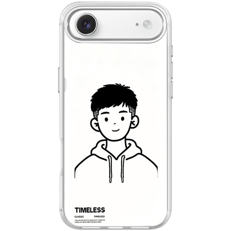 For iPhone Air Sketch Hooded Boy Pattern Magnetic Phone Case