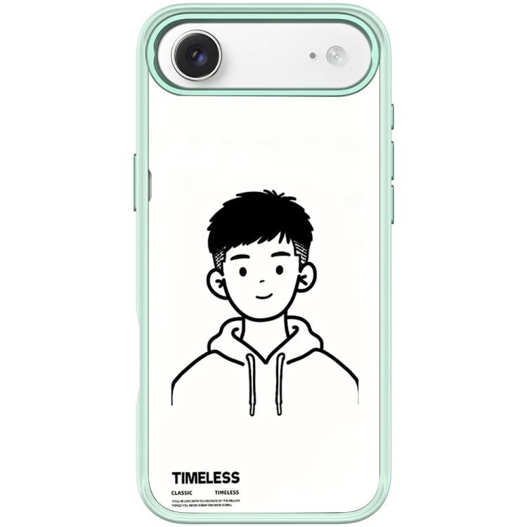 For iPhone Air Sketch Hooded Boy Pattern Magnetic Phone Case