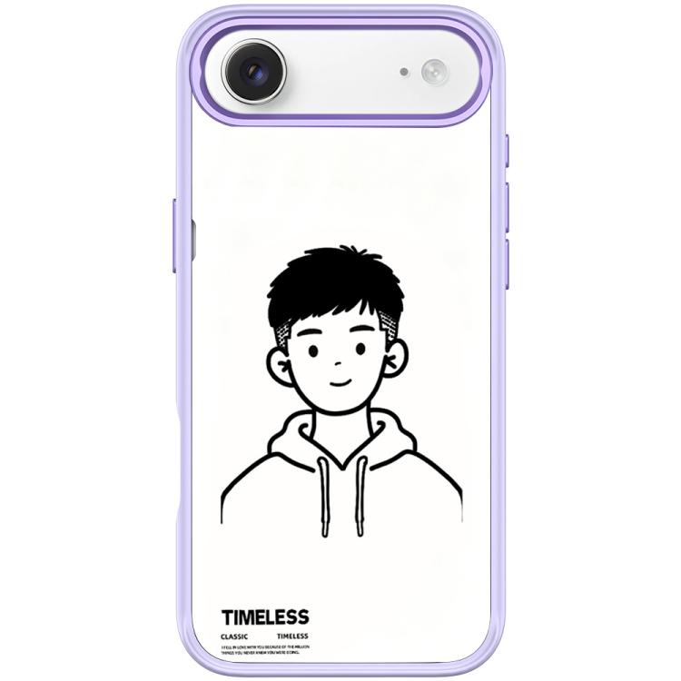 For iPhone Air Sketch Hooded Boy Pattern Magnetic Phone Case