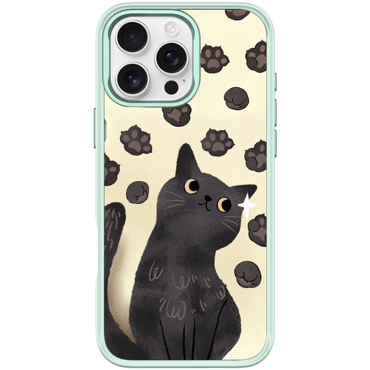 For iPhone 16 Pro Adorable Cat Claw Pattern Magnetic Phone Case
