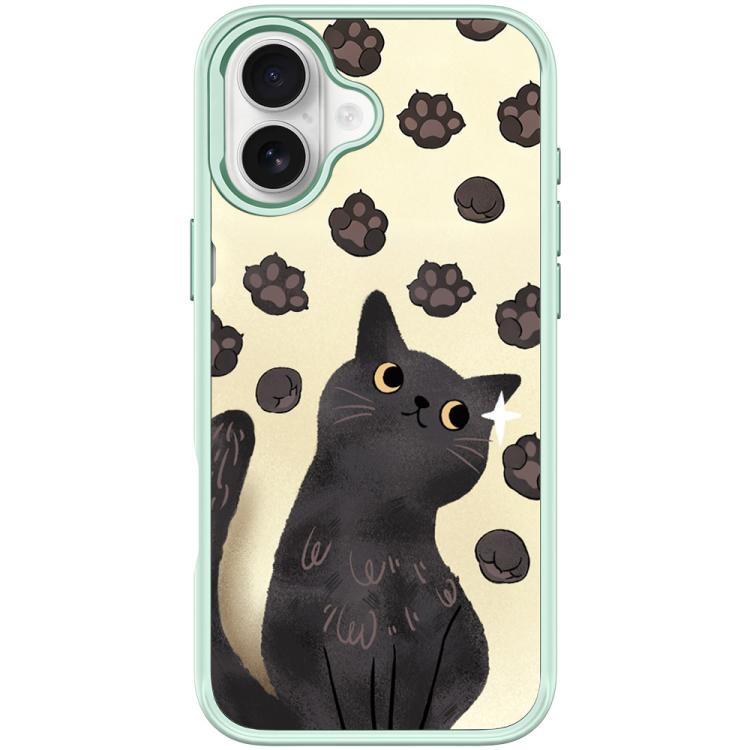 For iPhone 16 Plus Adorable Cat Claw Pattern Magnetic Phone Case