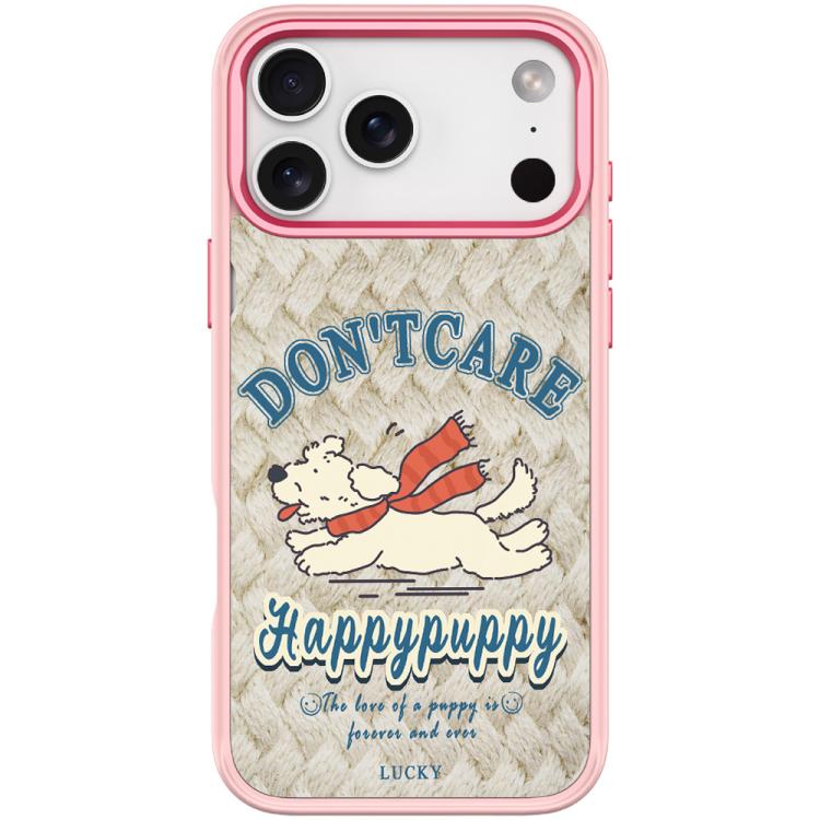 For iPhone 17 Pro Max Adorable Happy Puppy Pattern Magnetic Phone Case