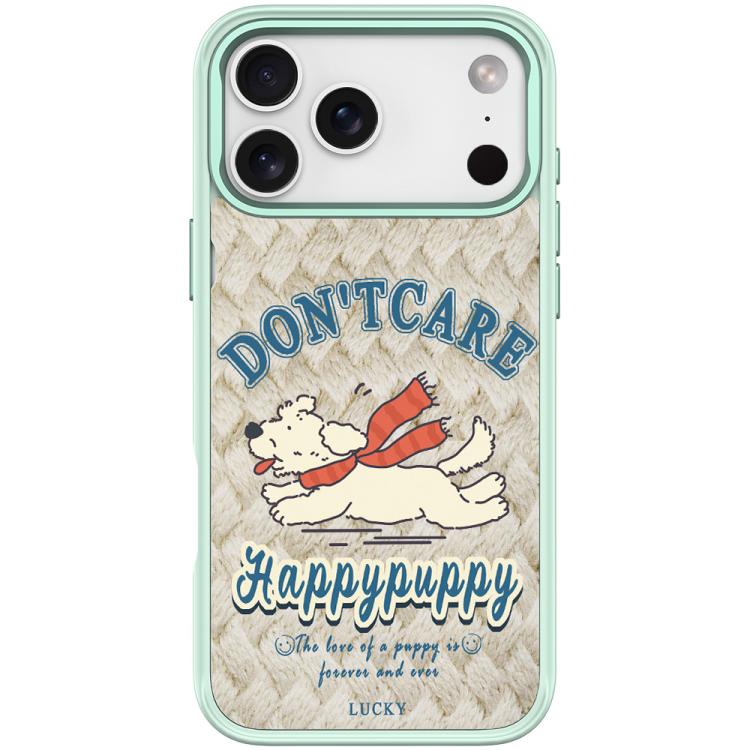 For iPhone 17 Pro Max Adorable Happy Puppy Pattern Magnetic Phone Case