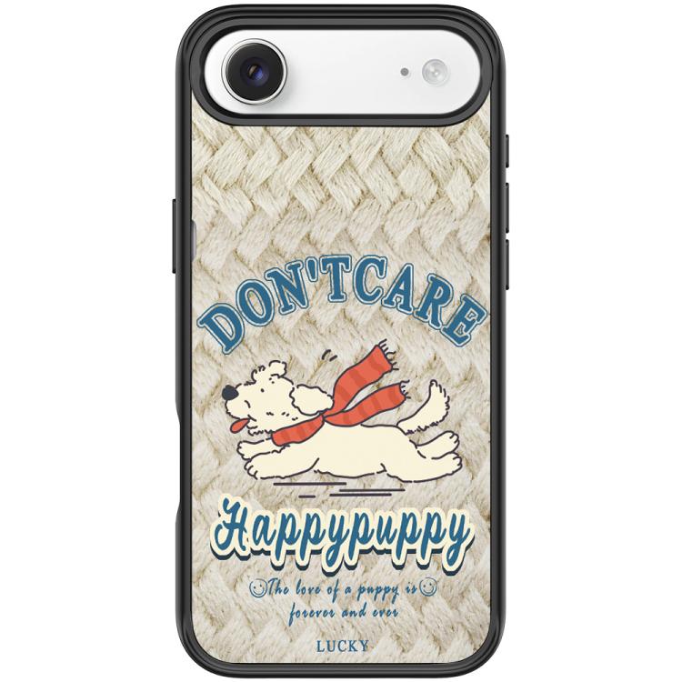 For iPhone Air Adorable Happy Puppy Pattern Magnetic Phone Case