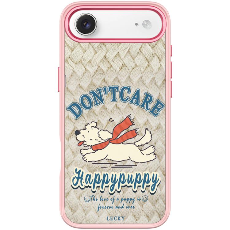 For iPhone Air Adorable Happy Puppy Pattern Magnetic Phone Case