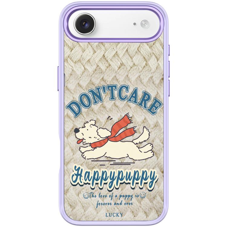 For iPhone Air Adorable Happy Puppy Pattern Magnetic Phone Case