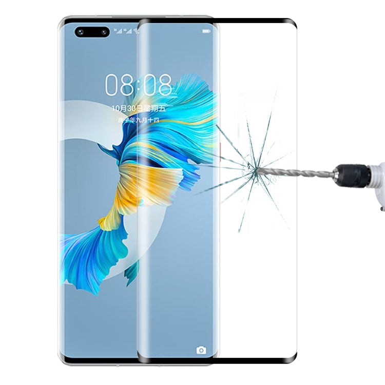 For Huawei Mate 40 Pro 9H 3D HD Curved Edge Tempered Glass Film