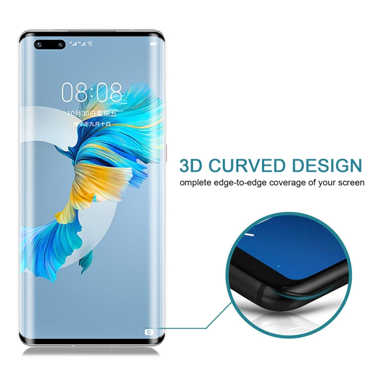 For Huawei Mate 40 Pro 9H 3D HD Curved Edge Tempered Glass Film