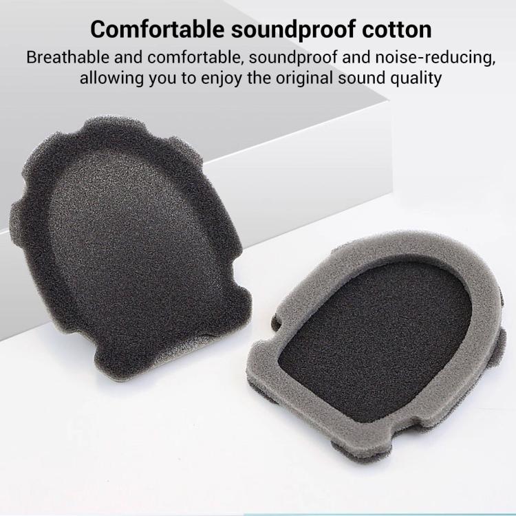 For Bose Aviation Headset X / A10 / A20 XDcase 1 Pair Protein Leather Headset Replacement Ear Pads with Prying Tool - Black