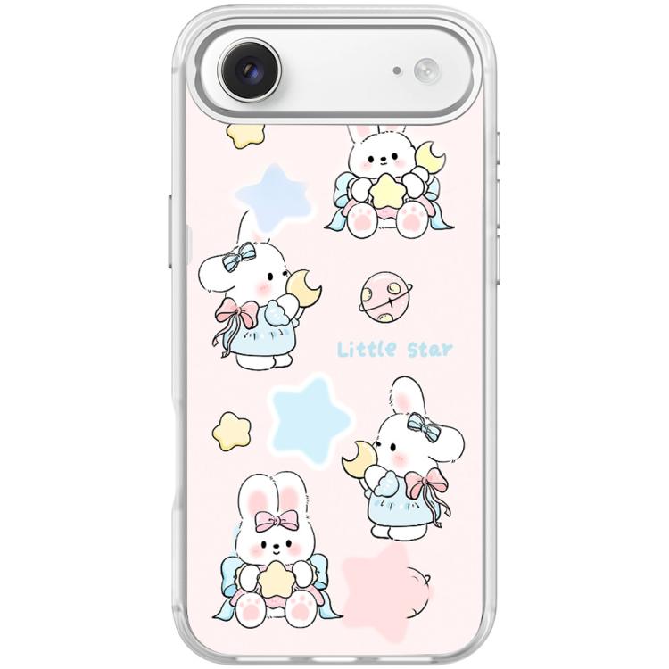 For iPhone Air Adorable Rabbit and Little Star Pattern Magnetic Phone Case