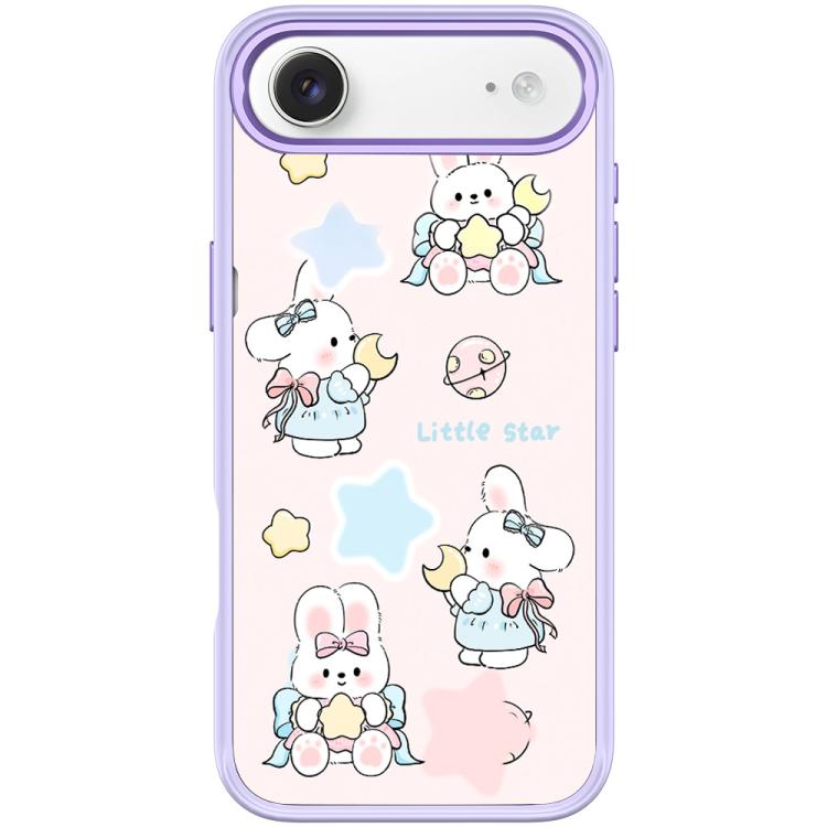 For iPhone Air Adorable Rabbit and Little Star Pattern Magnetic Phone Case