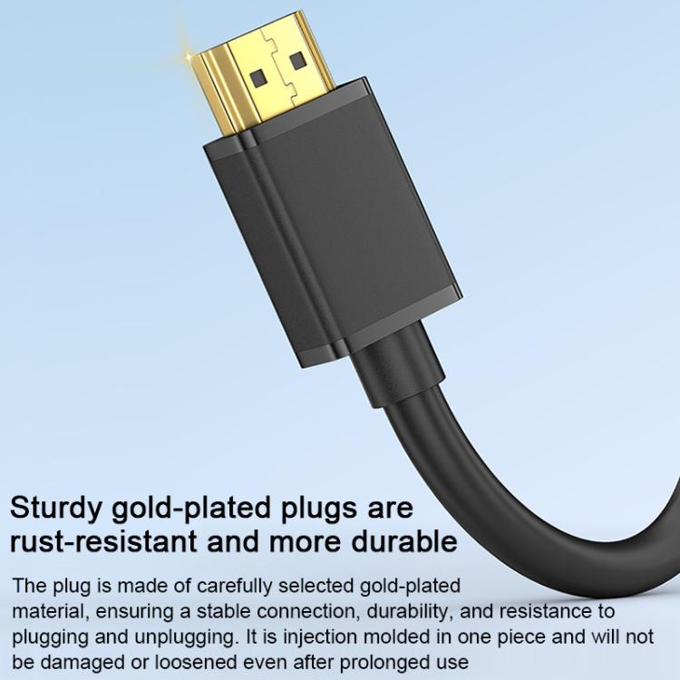 WG145 HDMI 2.0 4K HDTV Video HDMI Male to Female Extension Cable, Length:0.5m - Black