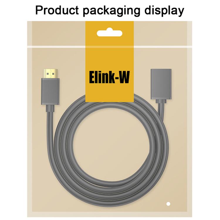 WG145 HDMI 2.0 4K HDTV Video HDMI Male to Female Extension Cable, Length:2m - Black