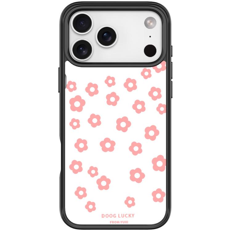 For iPhone 17 Pro Max Laser Flower Pattern Magnetic Phone Case