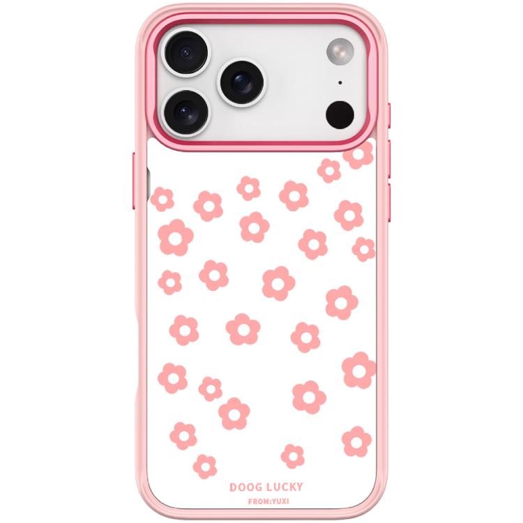 For iPhone 17 Pro Laser Flower Pattern Magnetic Phone Case