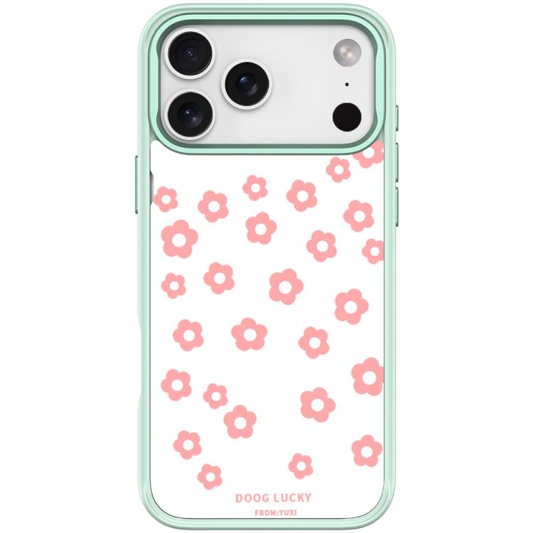 For iPhone 17 Pro Laser Flower Pattern Magnetic Phone Case