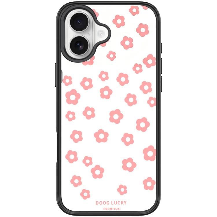 For iPhone 17 Laser Flower Pattern Magnetic Phone Case